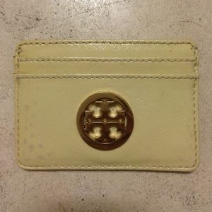 Tory Burch saffiano leather card case