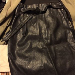 H&M Faux Leather Pencil Skirt