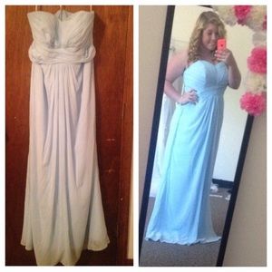 Blue bridesmaids dress