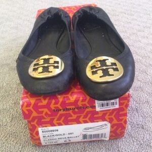 Black Tory Burch Flats