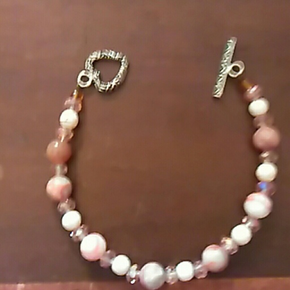 Gemstone and crystal bracelet