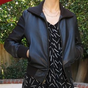 Gap Black leather jacket