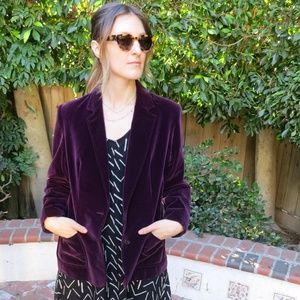 Vintage Purple Velvet Blazer