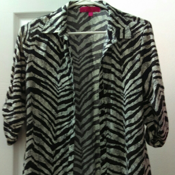 Zebra print blouse