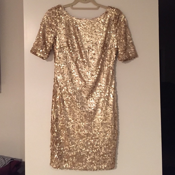 Ark & Co Gold Sequin Dress