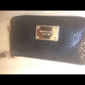 Michael Kors Soft Snakeskin Wristlet