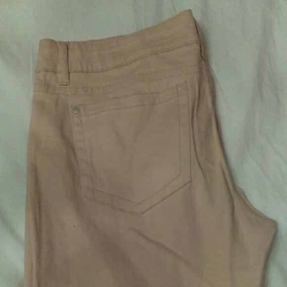 Tan skinny pants