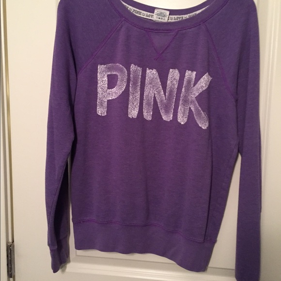 Pink brand crew neck sweatshirt