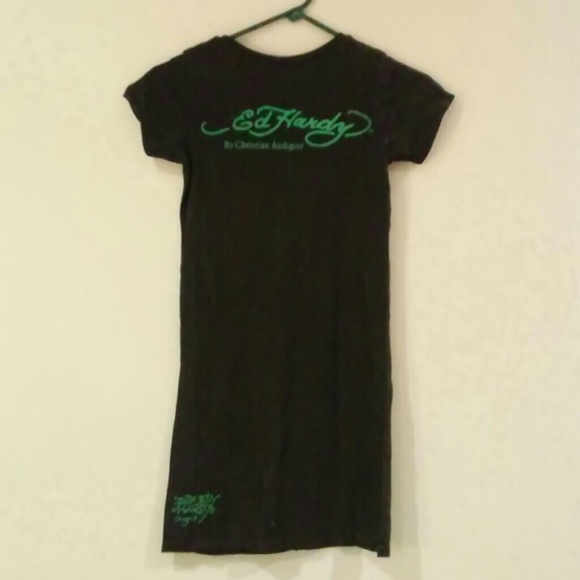 Ed Hardy Coy Fish Long and Lean T Shirt S - Picture 3 of 4