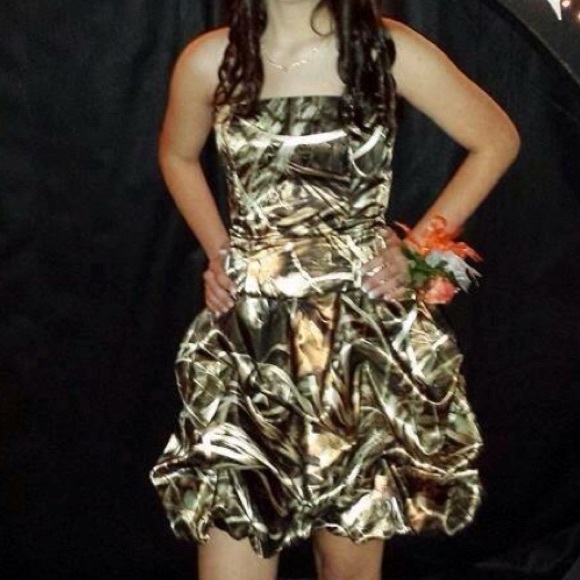 Camo prom dress