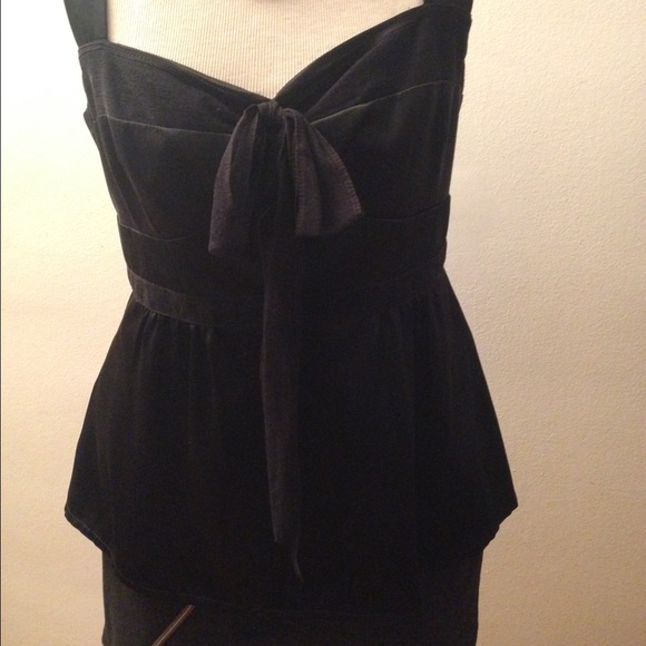 Nanette Lepore Tops - Nanette Lepore 100% silk top in black size 8! Sexy