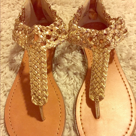 Zigi soho gold sandals size 6
