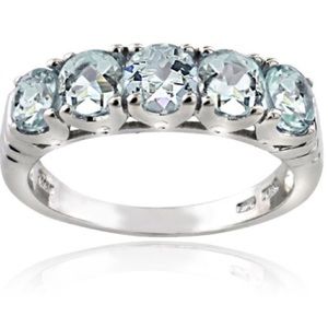 🚫SOLD🚫 1.25 CTTW. Genuine Aquamarine Ring