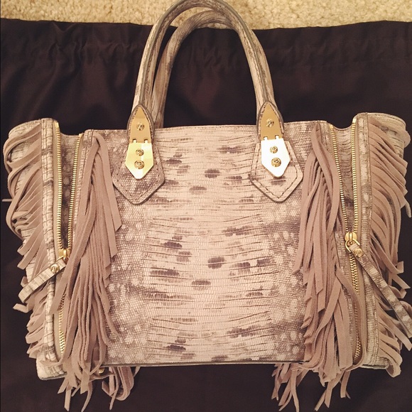 Henri Bendel Alist Fringe Satchel