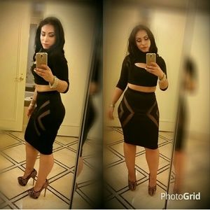 Pencil Skirt and Crop Top