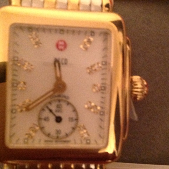 SOLD Michele DECO 16 diamond dial watch - Picture 2 of 3