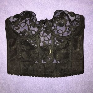 Sexy lace bustier