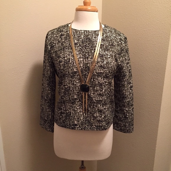 Zara Woman boxy print top