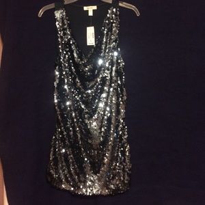 Sequin dark blue tank