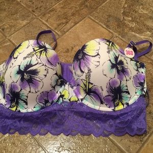 Flowered Balconet bra