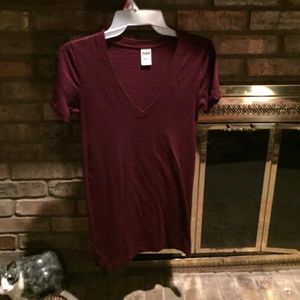2 VS PINK v-neck tees