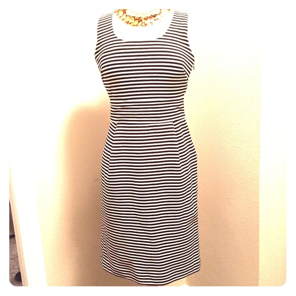 Banana Republic striped shift dress