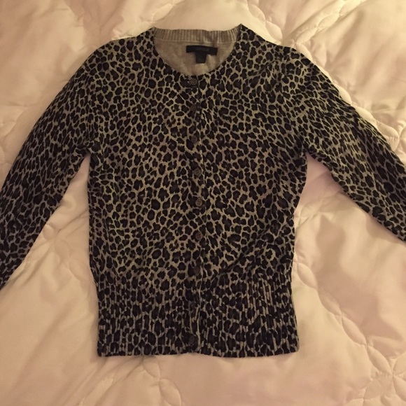 Express leopard cardigan
