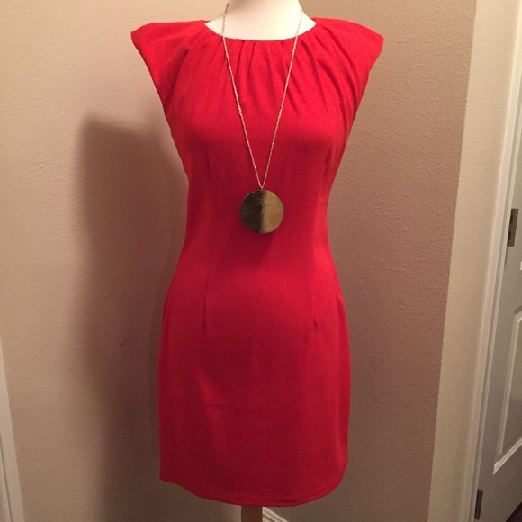 H&M red bodycon dress NWT