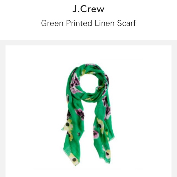 🌟ISO🌟 j crew green pink floral scarf