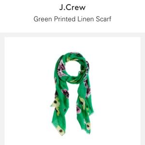 🌟ISO🌟 j crew green pink floral scarf