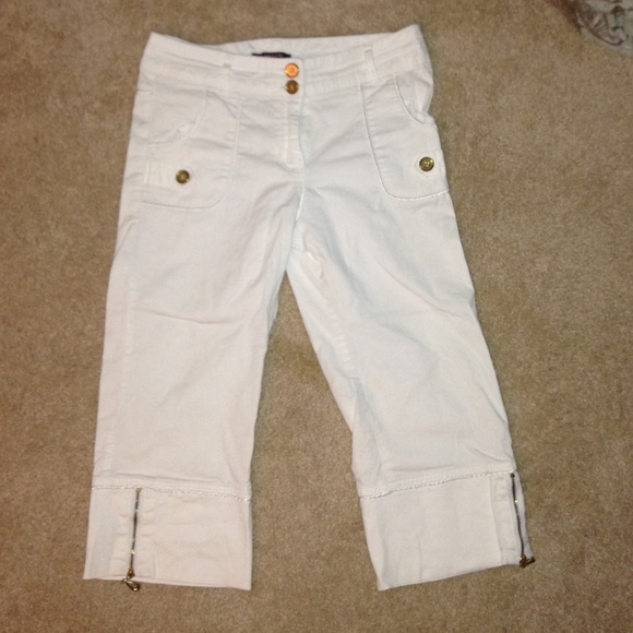 Kids size 14 white capris by My Michelle