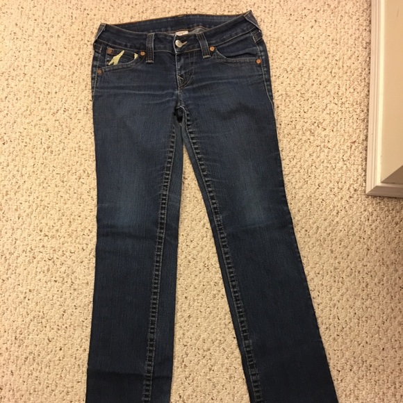 Woman's True Religion Straight Cut Jeans Size 29 - Picture 2 of 5