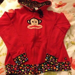 Paul Frank Zip up hoodie sweater