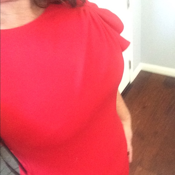 Red Calvin Klein dress