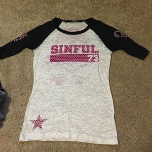 Sinful shirt size medium