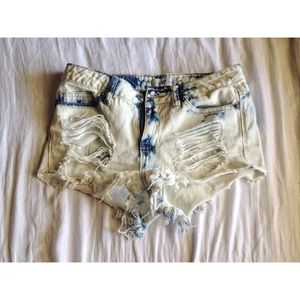 High waisted shorts
