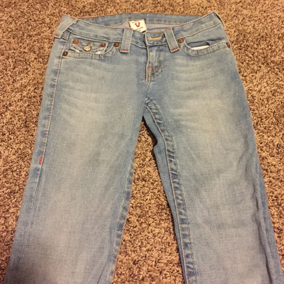 Light wash True Religion jeans