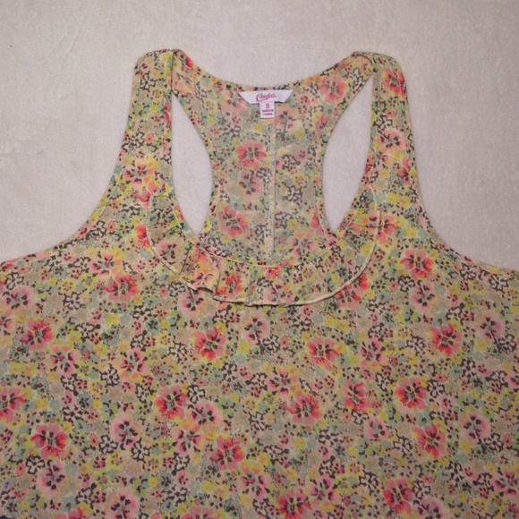 CANDIE'S floral top NWOT - Picture 2 of 4