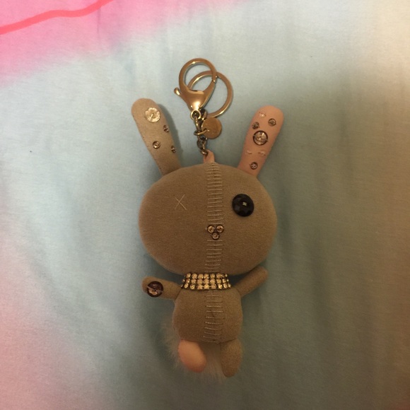 Swarovski 3D rabbit bag charm