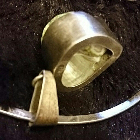 Sterling silver  snail shell pendant - Picture 3 of 4