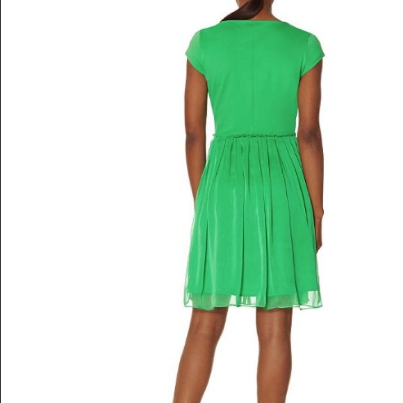 The Limited Emerald Green chiffon full skirt dress - Picture 2 of 2