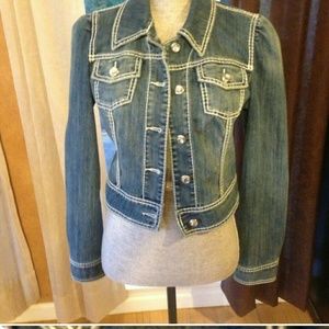 Jean Jacket with bling JUST LOWERED PRICE!!!