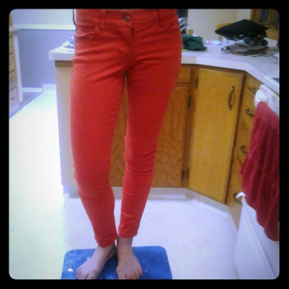 Old Navy "The Rock Star" Red Skinny Jeans sz:4