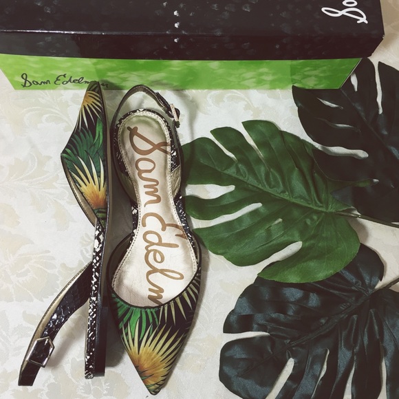 Sam Edelman Shoes - Sam Edelman Palm Tree Slingback Flats