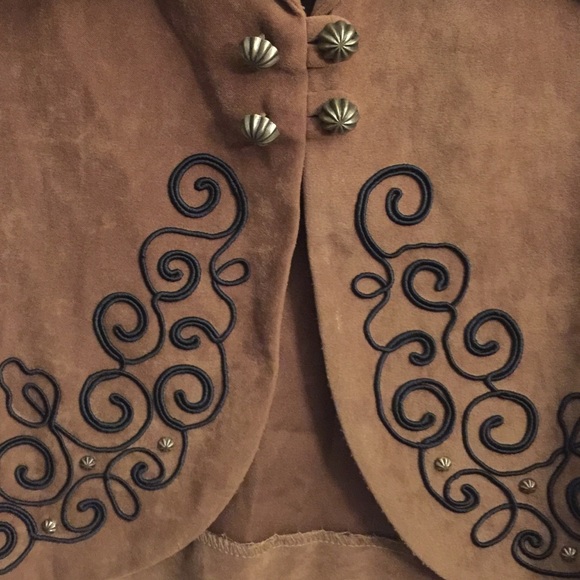 Vintage Faux Suede Western Jacket - Picture 3 of 4