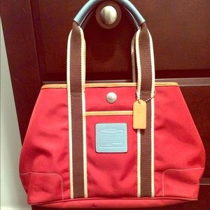 Red Coach bag - almost perfect condition!