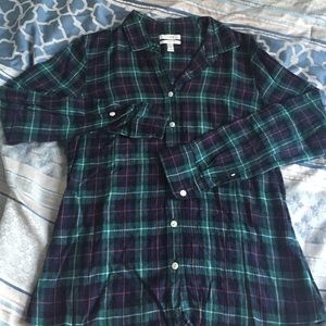 J Crew Perfect plaid shirt
