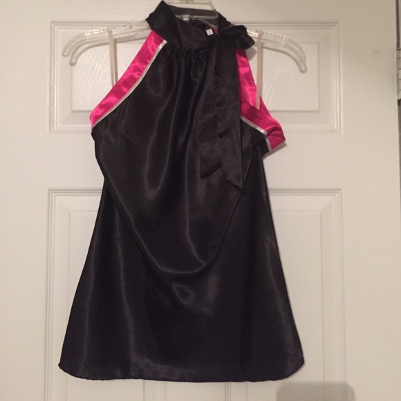 Silk tank with neck tie!!