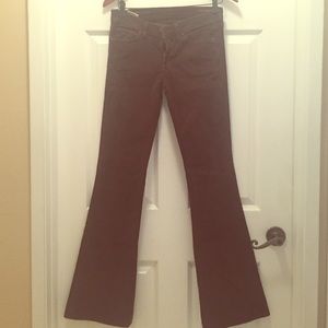 Citizens of Humanity brown corduroy flair pant