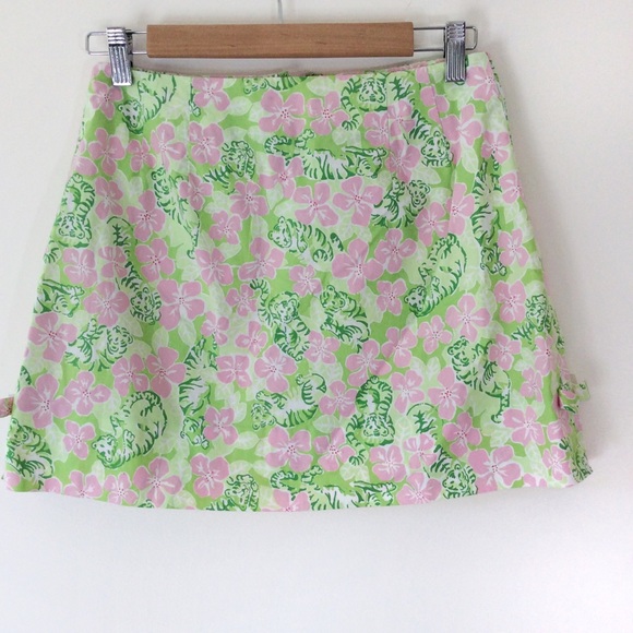 ❗️SALE❗️Lilly Pulitzer Tigers and Flowers Skirt